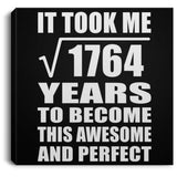 42nd Birthday Took Square Root of 1764 Years To Awesome - Canvas Square