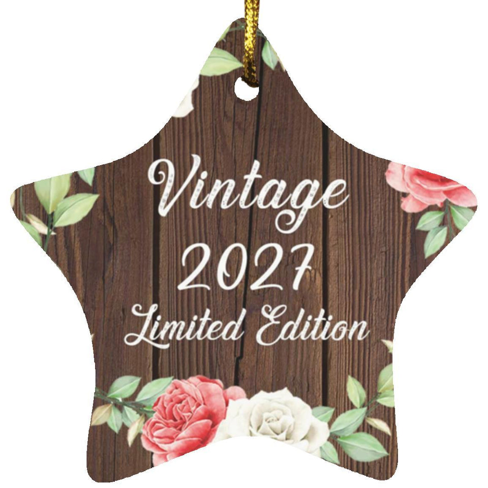 Birthday Vintage 2027 Limited Edition - Star Ornament A