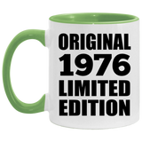 48th Birthday Original 1976 Limited Edition - 11oz Accent Mug Green