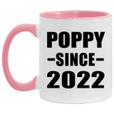 Poppy Since 2022 - 11oz Accent Mug Pink