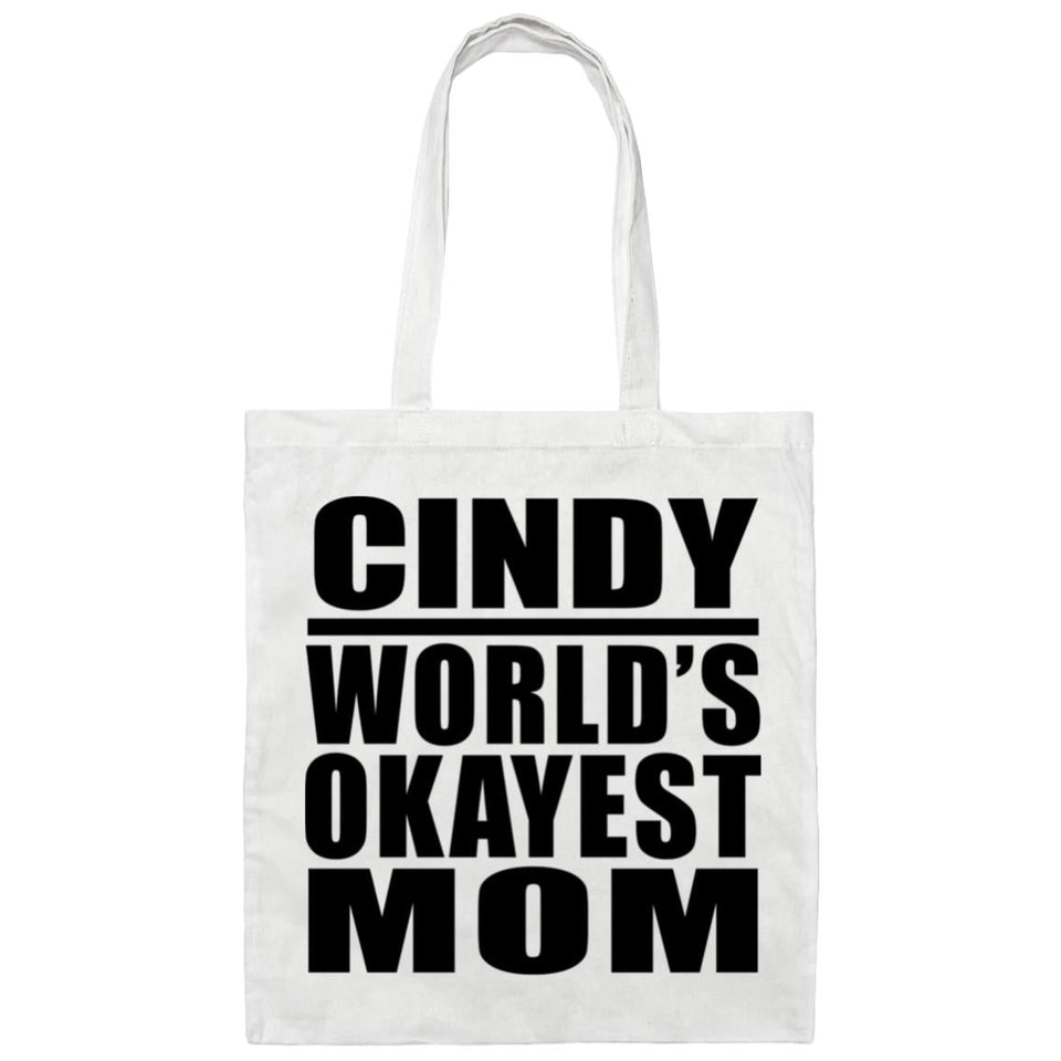 Cindy World's Okayest Mom - Tote Bag White