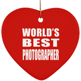 World's Best Photographer - Heart Ornament