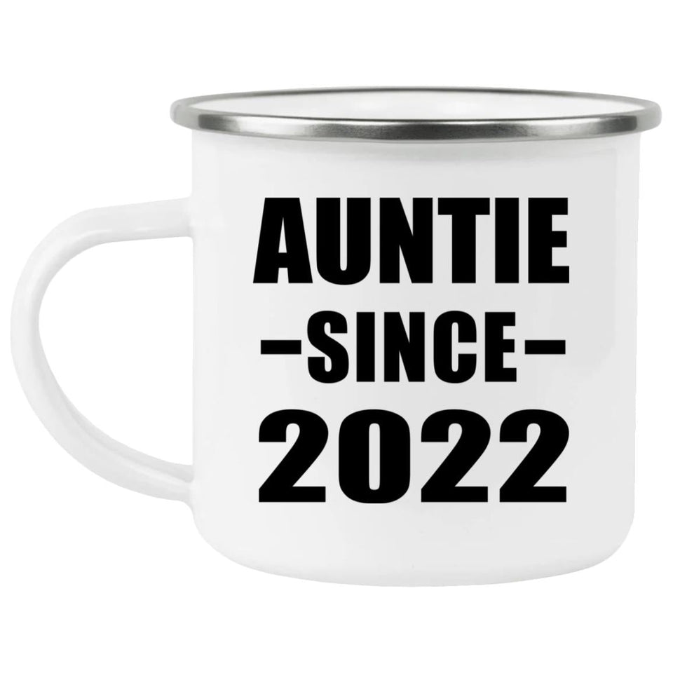 Auntie Since 2022 - 12oz Camping Mug