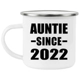Auntie Since 2022 - 12oz Camping Mug