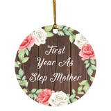 First Year As Step Mother - Circle Ornament A
