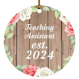 Teaching Assistant Established Est. 2024 - Circle Ornament B
