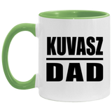 Kuvasz Dad - 11oz Accent Mug Green