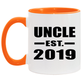 Uncle Established EST. 2019 - 11oz Accent Mug Orange
