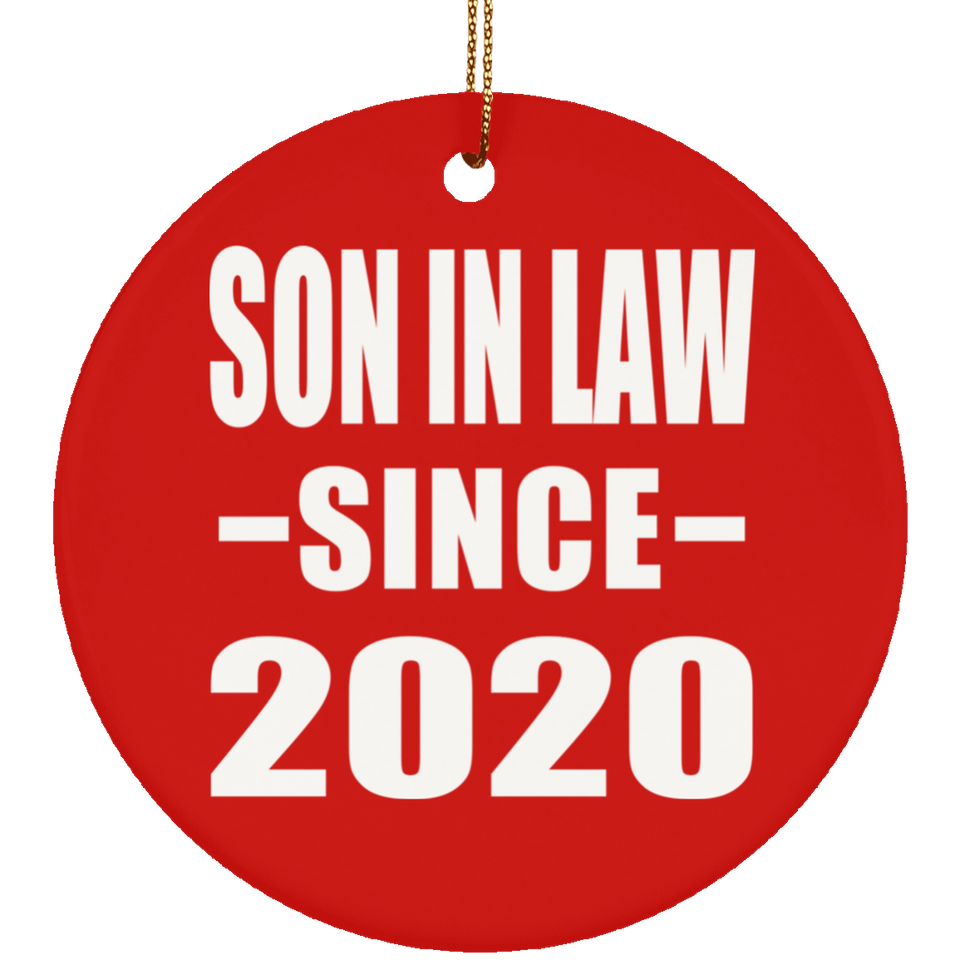 Son In Law Since 2020 - Circle Ornament