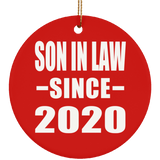 Son In Law Since 2020 - Circle Ornament