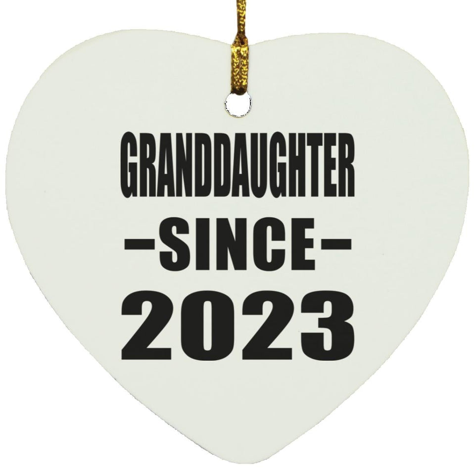 Granddaughter Since 2023 - Heart Ornament