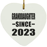 Granddaughter Since 2023 - Heart Ornament