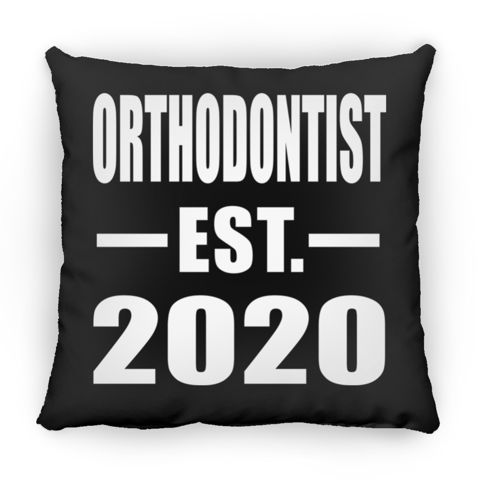 Orthodontist Established EST. 2020 - Throw Pillow Black
