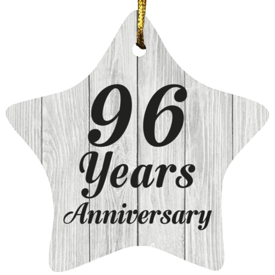 96th Anniversary 96 Years Anniversary - Star Ornament F