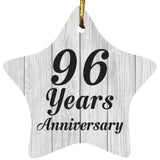 96th Anniversary 96 Years Anniversary - Star Ornament F