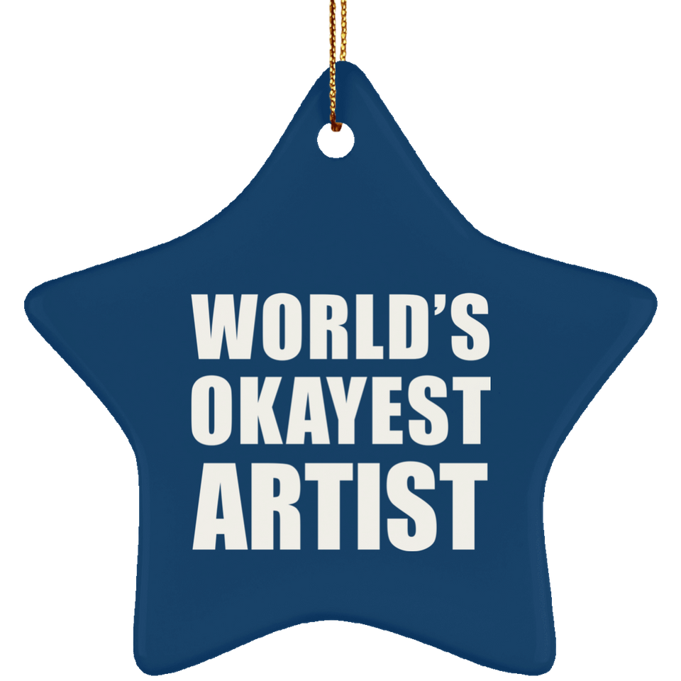 World's Okayest Artist - Star Ornament