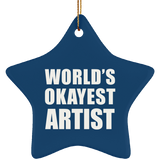 World's Okayest Artist - Star Ornament