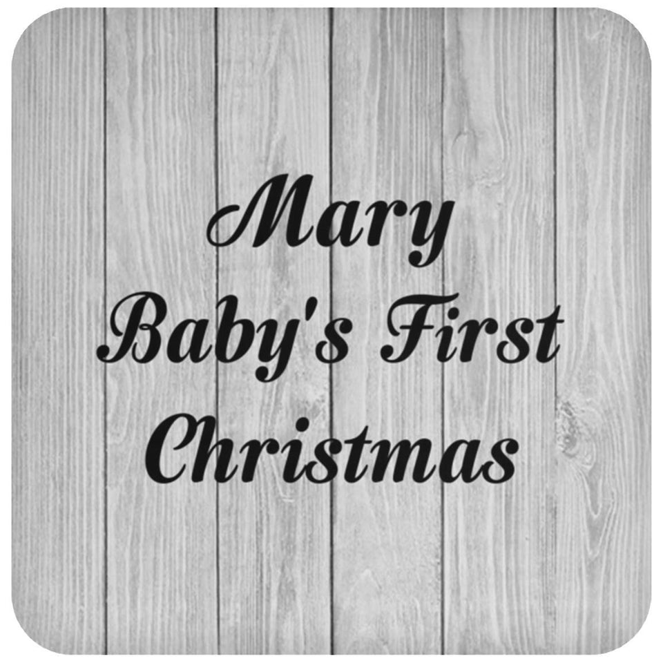 Mary Baby's First Christmas - Drink Coaster F