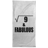 3rd Birthday Square Root of 9 & Fabulous - Hand Towel