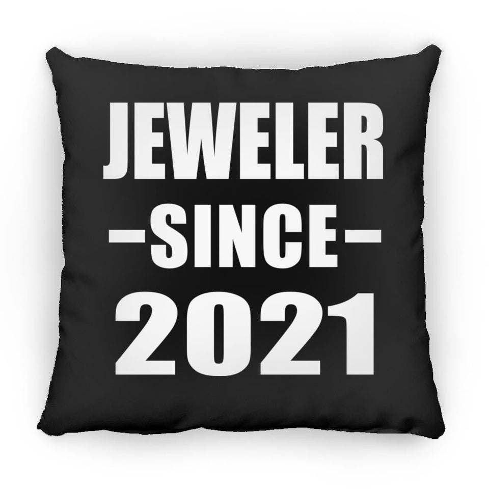 Jeweler Since 2021 - Throw Pillow Black