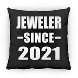 Jeweler Since 2021 - Throw Pillow Black