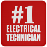 Number One #1 Electrical Technician - Drink Coaster