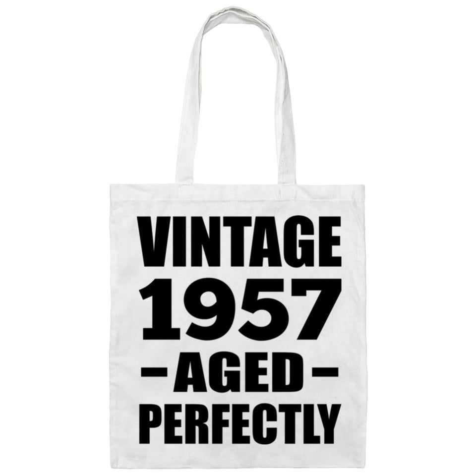 67th Birthday Vintage 1957 Aged Perfectly - Tote Bag White