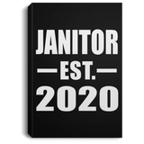 Janitor Established EST. 2020 - Canvas Portrait