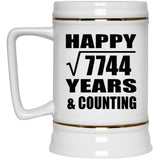 Happy 88th Anniversary Square Root of 7744 Years & Counting - Beer Stein