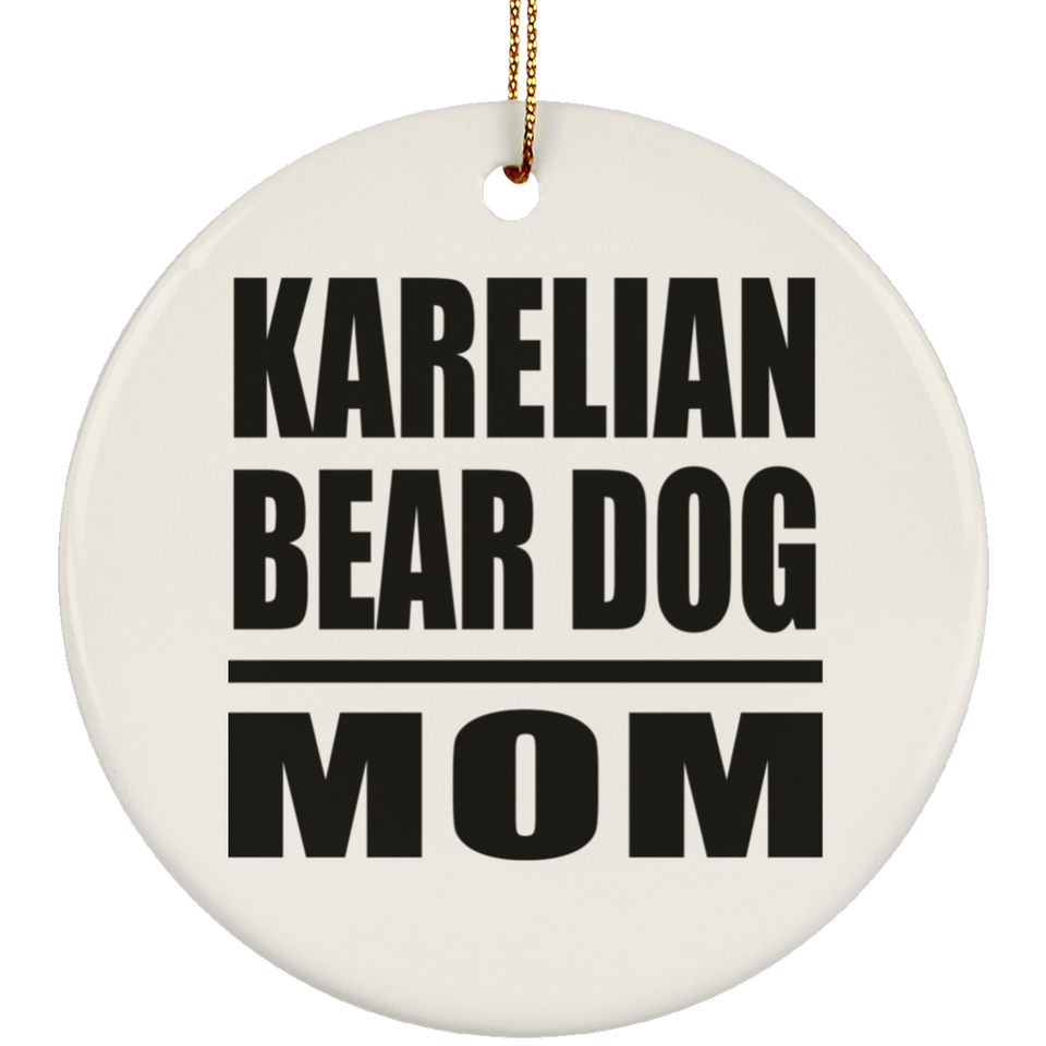 Karelian Bear Dog Mom - Circle Ornament
