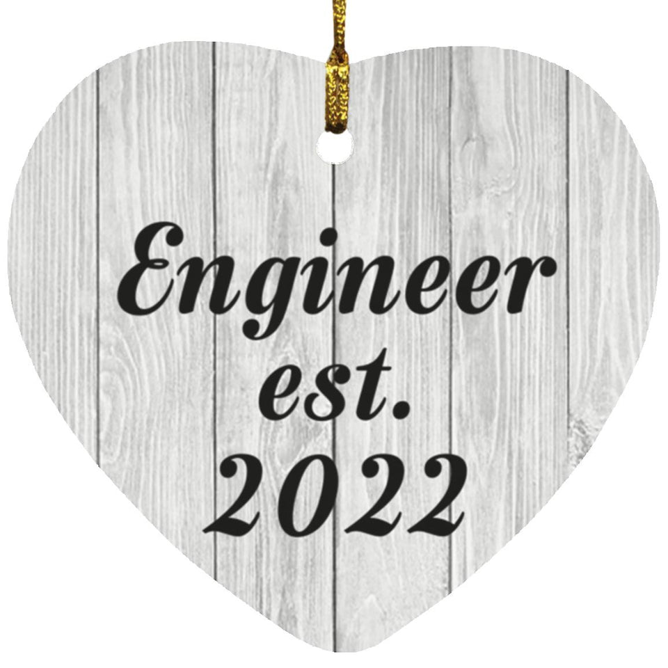 Engineer Established Est. 2022 - Heart Ornament F