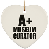 A+ Museum Curator - Heart Ornament