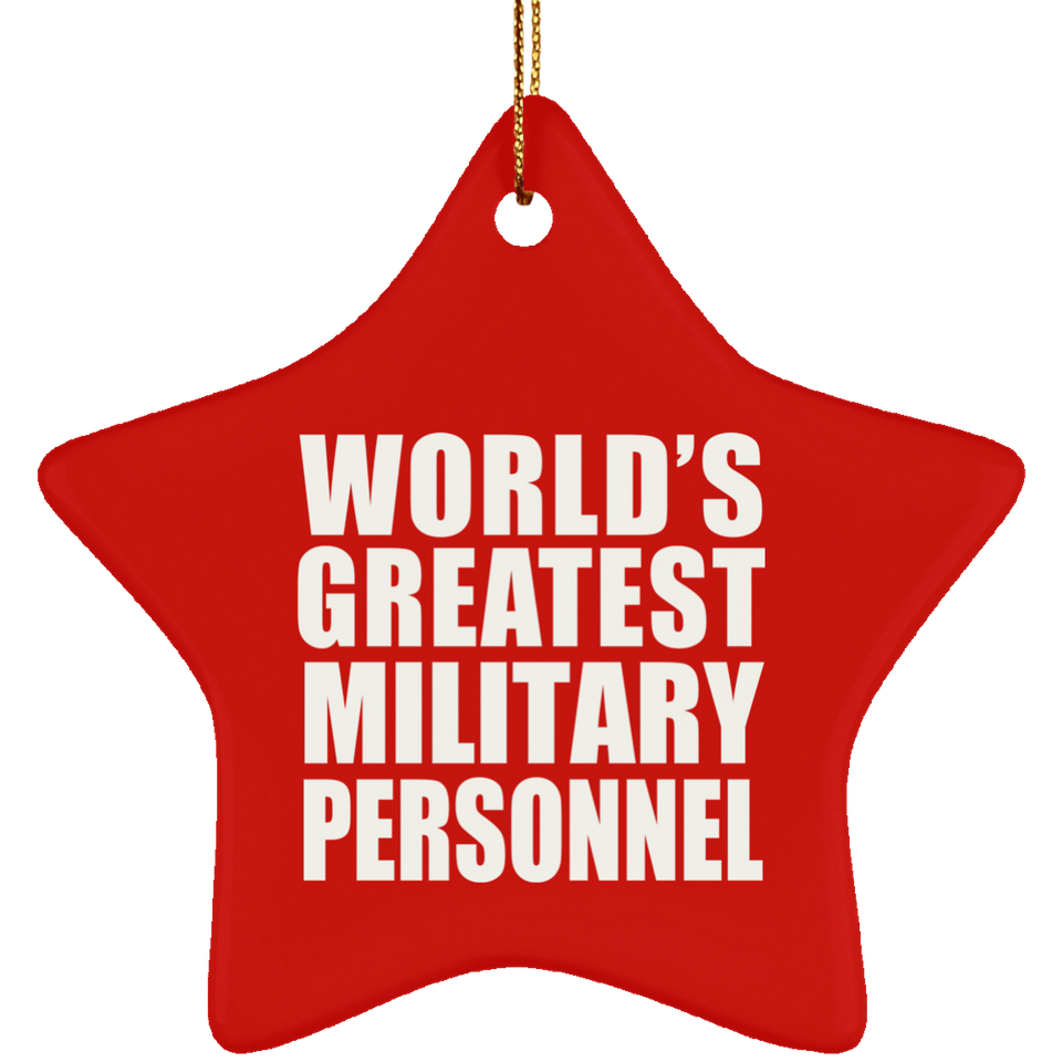 World's Greatest Military Personnel - Star Ornament