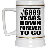 83rd Anniversary Square Root of 6889 Years Down Forever To Go - Beer Stein