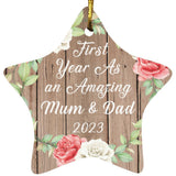 First Year As An Amazing Mum & Dad 2023 - Star Ornament B