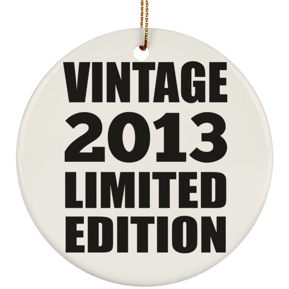11th Birthday Vintage 2013 Limited Edition - Circle Ornament