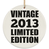 11th Birthday Vintage 2013 Limited Edition - Circle Ornament