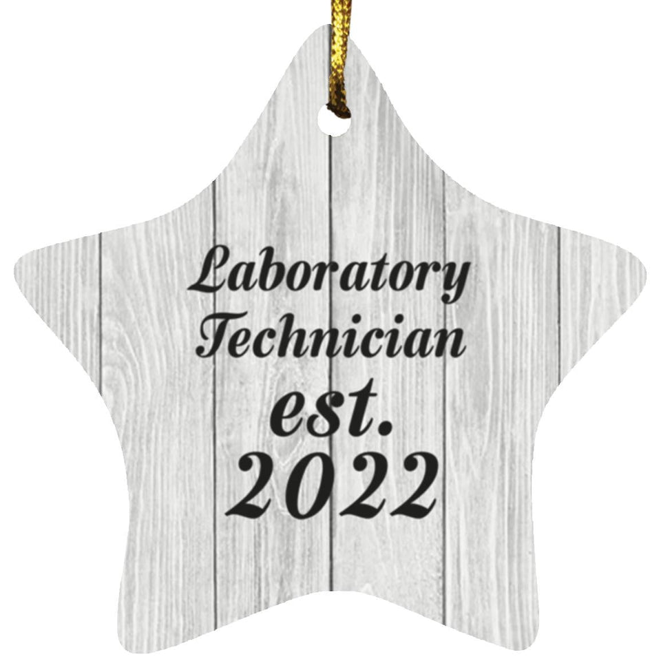 Laboratory Technician Established Est. 2022 - Star Ornament F