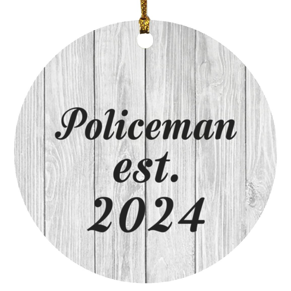 Policeman Established Est. 2024 - Circle Ornament F