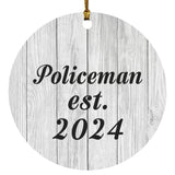 Policeman Established Est. 2024 - Circle Ornament F