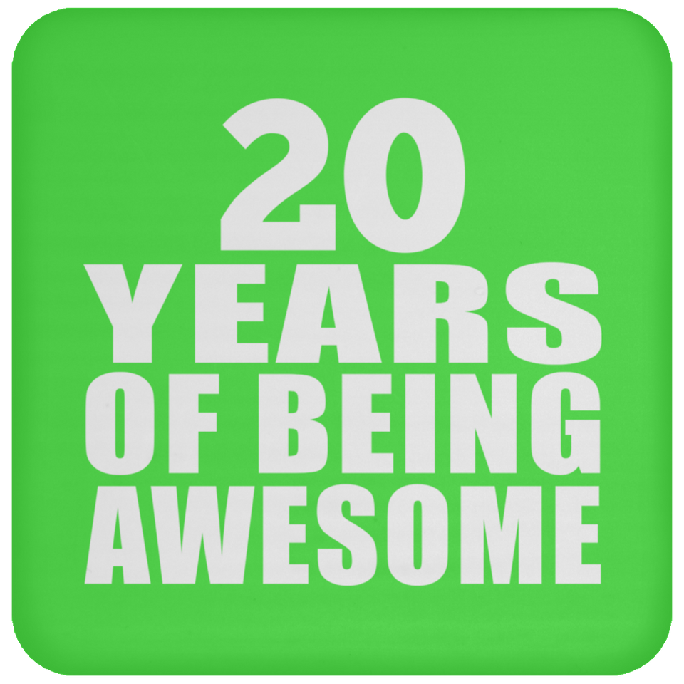 20th Birthday 20 Years Of Being Awesome - Coaster