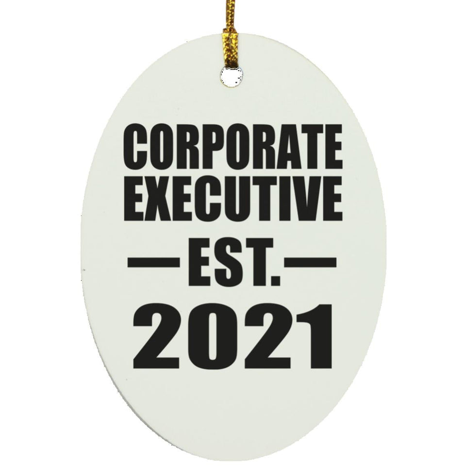 Corporate Executive Established EST. 2021 - Oval Ornament