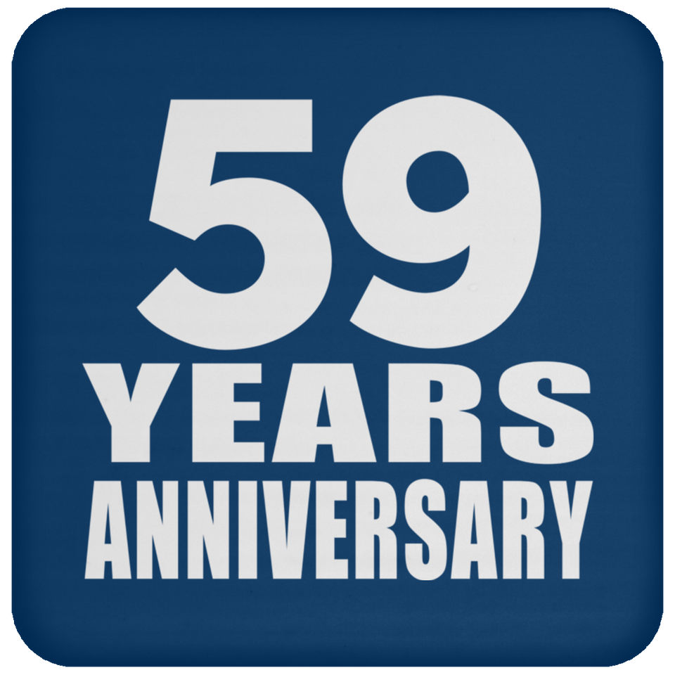 59th Anniversary 59 Years - Drink Coaster