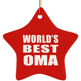 World's Best Oma - Star Ornament