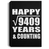 Happy 97th Anniversary Square Root of 9409 Years & Counting - Canvas Portrait