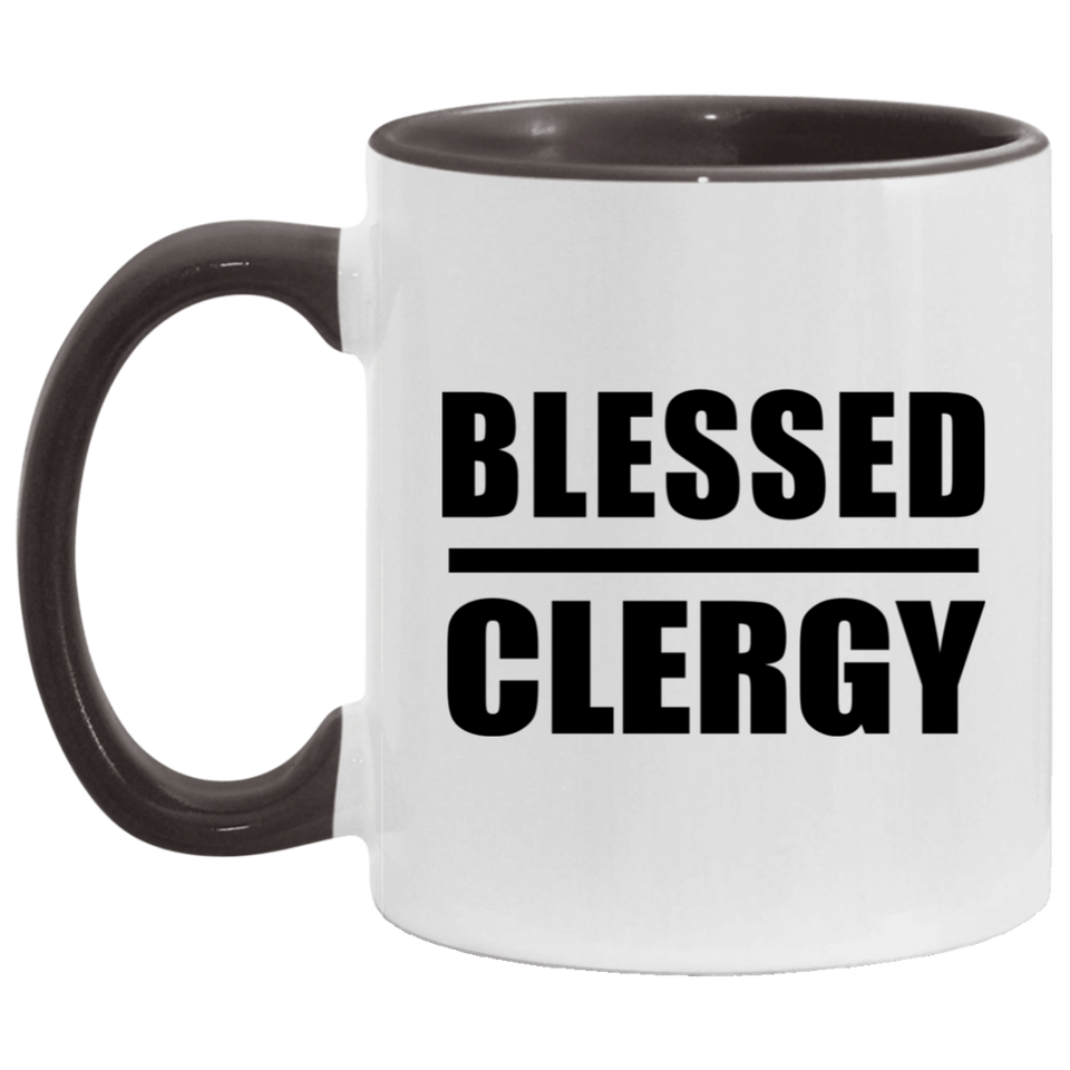 Blessed Clergy - 11oz Accent Mug Black
