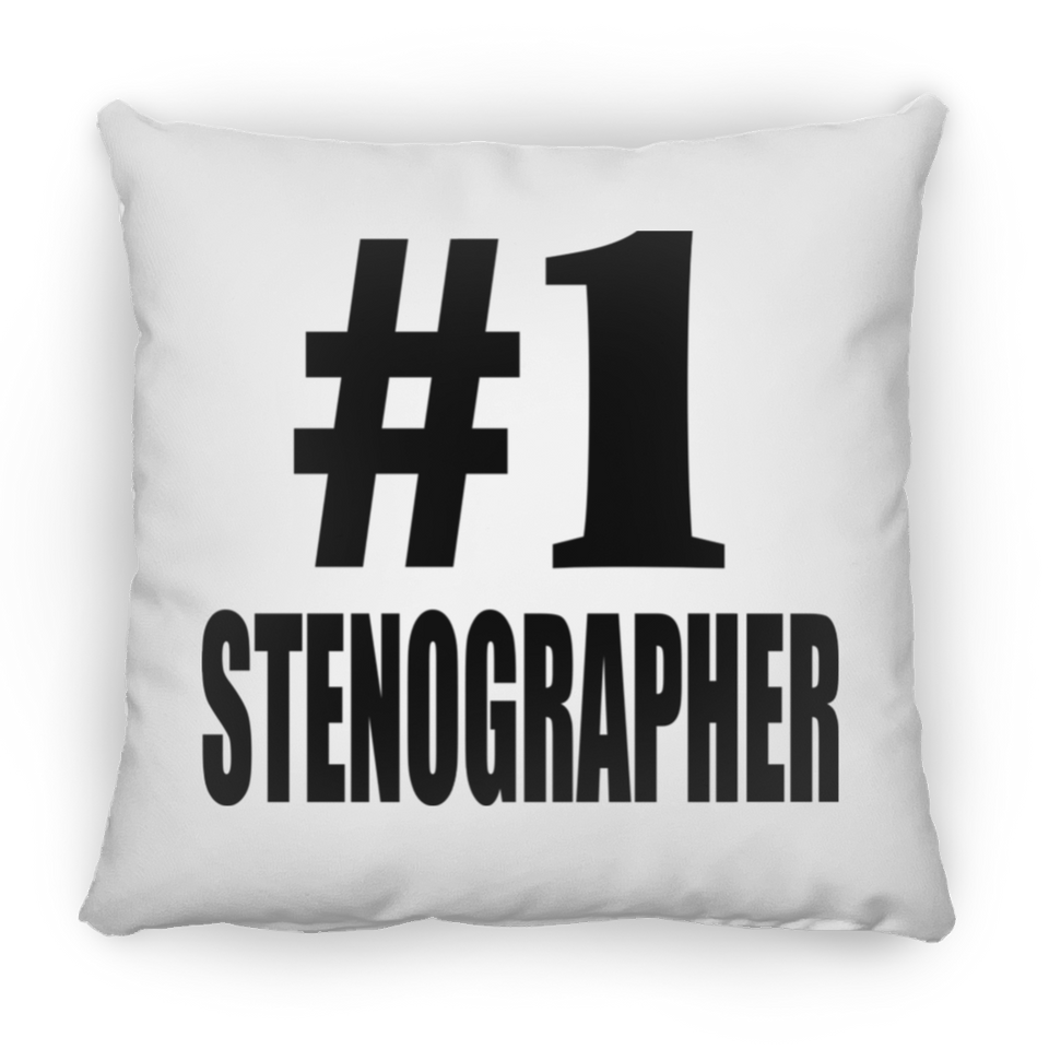 Number One #1 Stenographer - Throw Pillow