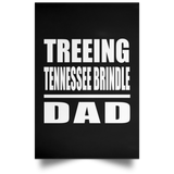 Treeing Tennessee Brindle Dad - Poster Portrait