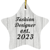 Fashion Designer Established Est. 2023 - Star Ornament F