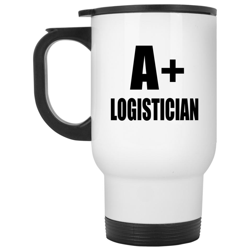 A+ Logistician - White Travel Mug